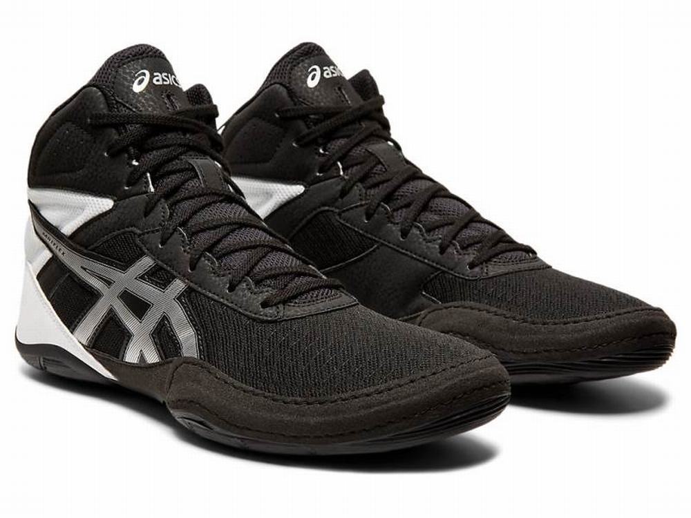 Chaussures De Lutte Asics MATFLEX 6 Homme Noir Argent Marron | SDL-314527