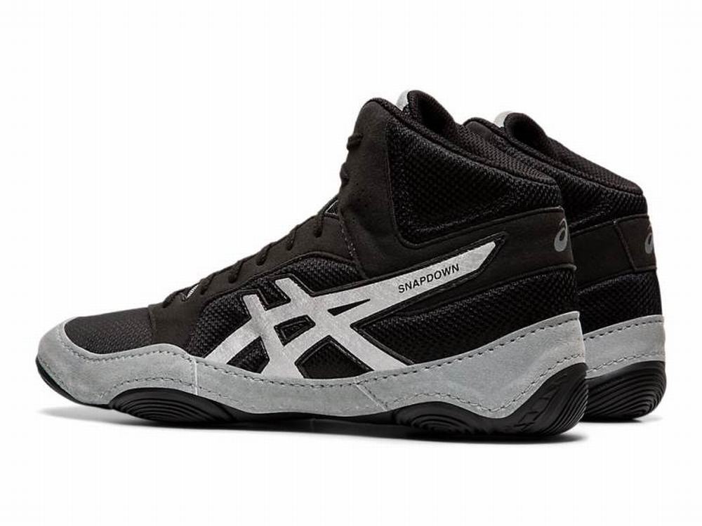 Chaussures De Lutte Asics Snapdown 2 Homme Noir Argent Marron | VLN-867201