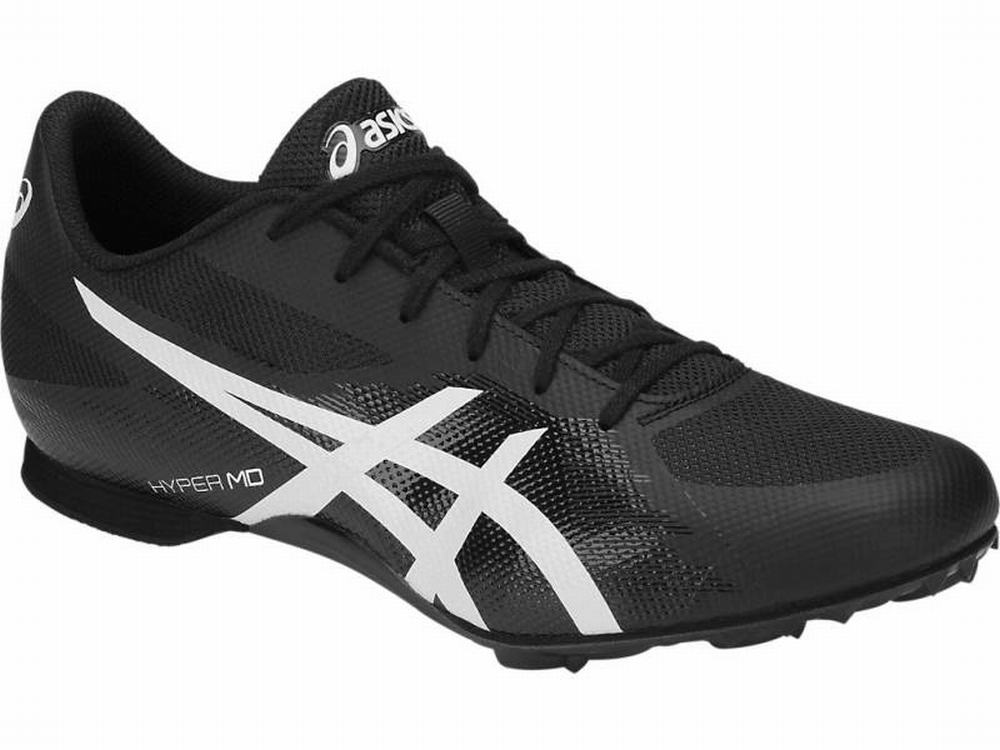 Chaussures Piste Asics Hyper MD 7 Homme Noir Blanche | SDC-186534