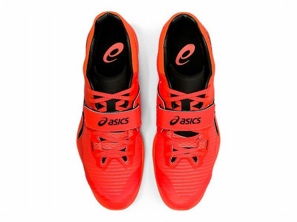 Chaussures Piste Asics THROW PRO 2 Homme Orange Noir Rouge | FDW-067394