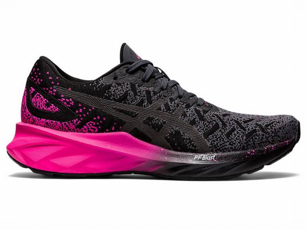 Chaussures Running Asics DYNABLAST Femme Noir Rose | GNT-608791