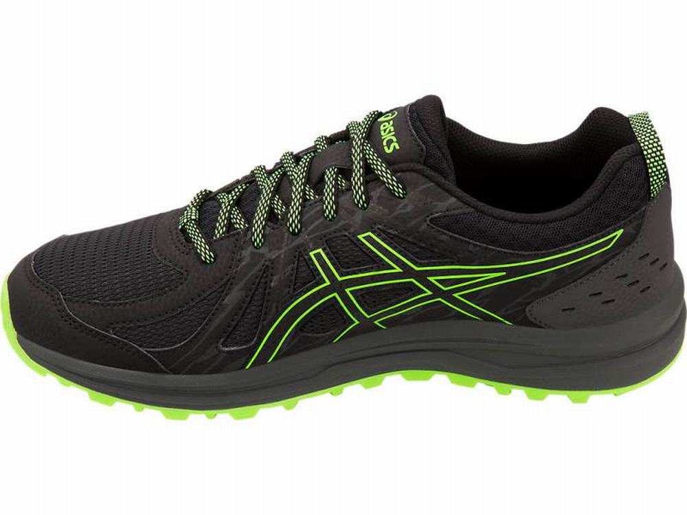 Chaussures Running Asics Frequent Trail Homme Noir Vert | RMF-254810