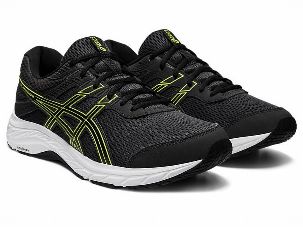 Chaussures Running Asics GEL-CONTEND 6 Homme Grise Vert Clair | EPX-479012