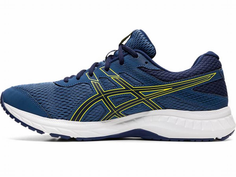 Chaussures Running Asics GEL-CONTEND 6 Homme Grise Foncé Jaune | IOG-916208