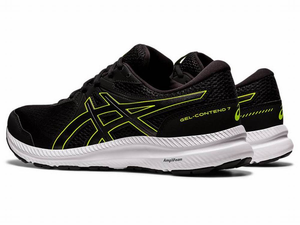 Chaussures Running Asics GEL-CONTEND 7 (4E) Homme Noir Vert | OFW-894273