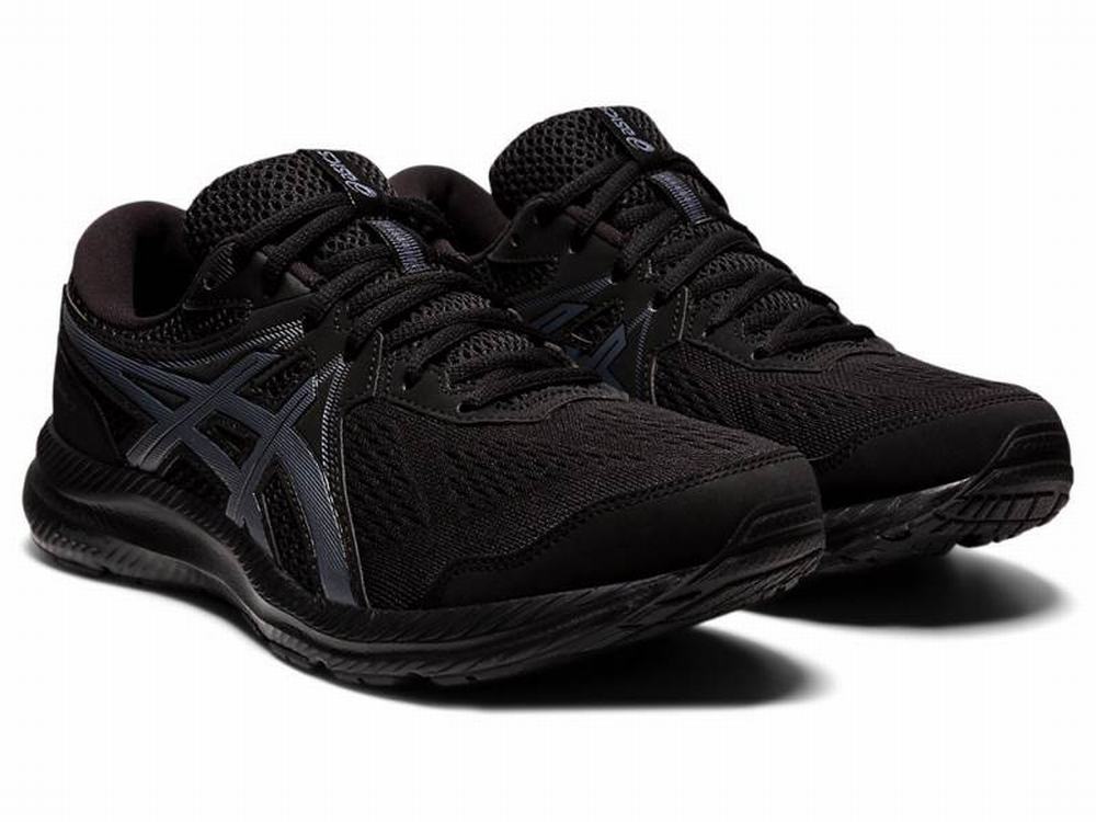 Chaussures Running Asics GEL-CONTEND 7 (4E) Homme Noir Grise | WSK-089716