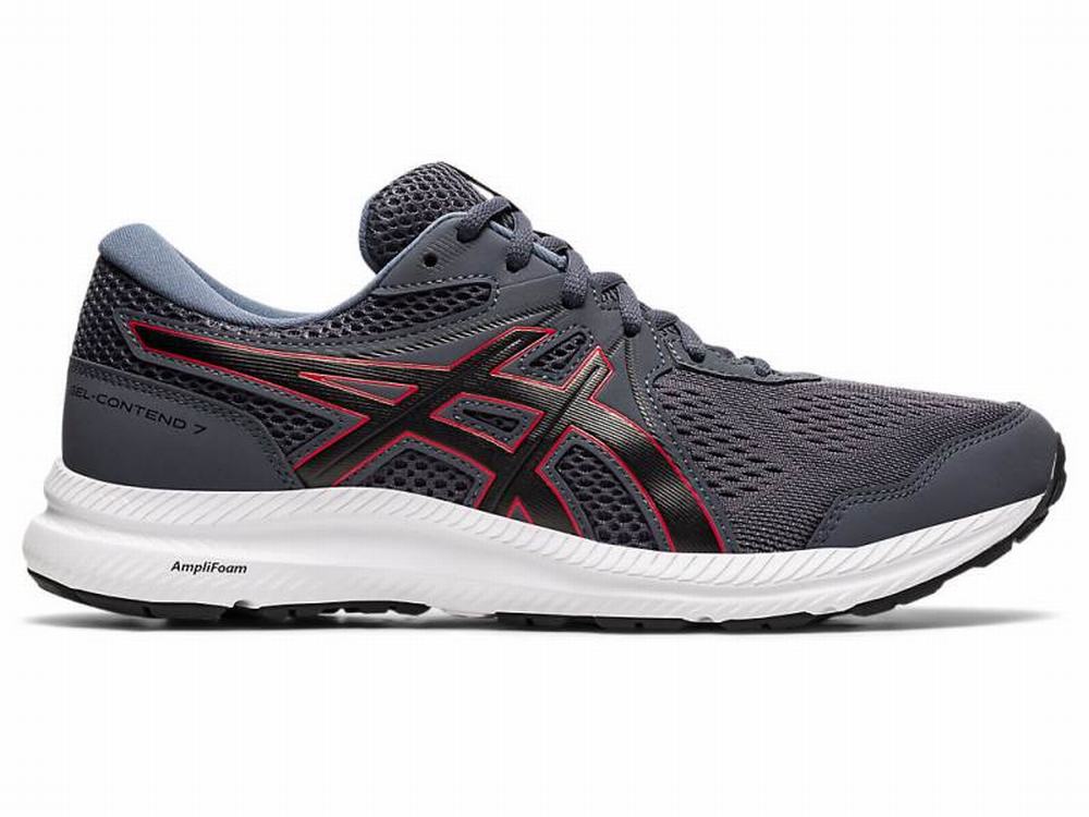 Chaussures Running Asics GEL-CONTEND 7 (4E) Homme Grise Rouge | YDN-860729