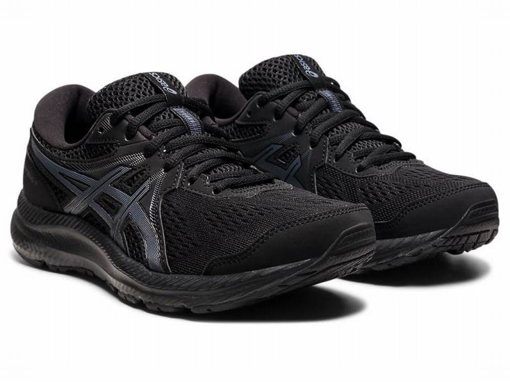 Chaussures Running Asics GEL-CONTEND 7 Femme Noir Grise | CLT-362584