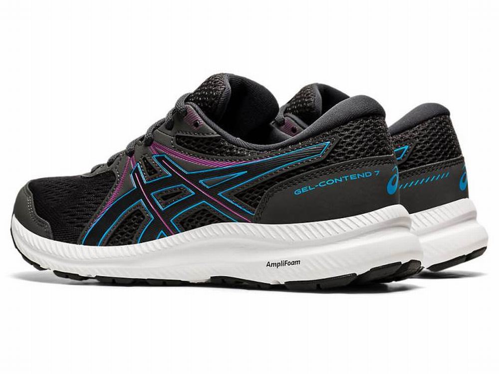 Chaussures Running Asics GEL-CONTEND 7 Femme Grise Noir | WEK-671309