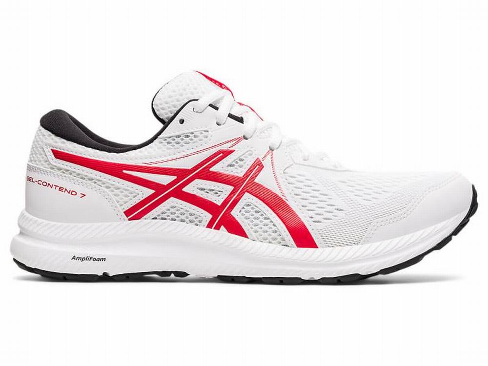 Chaussures Running Asics GEL-CONTEND 7 Homme Blanche Rouge | JBV-475196