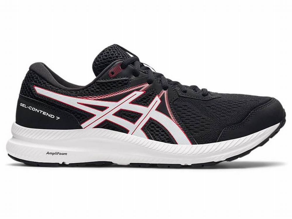 Chaussures Running Asics GEL-CONTEND 7 Homme Noir Rouge | QWG-409621