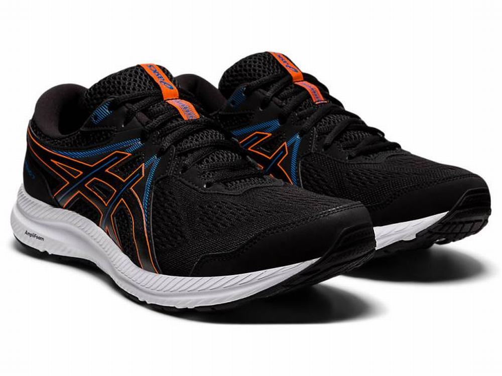 Chaussures Running Asics GEL-CONTEND 7 Homme Noir Orange | WAP-405278