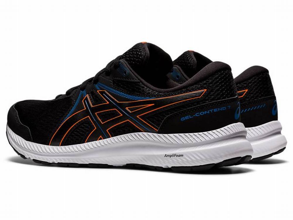 Chaussures Running Asics GEL-CONTEND 7 Homme Noir Orange | WAP-405278