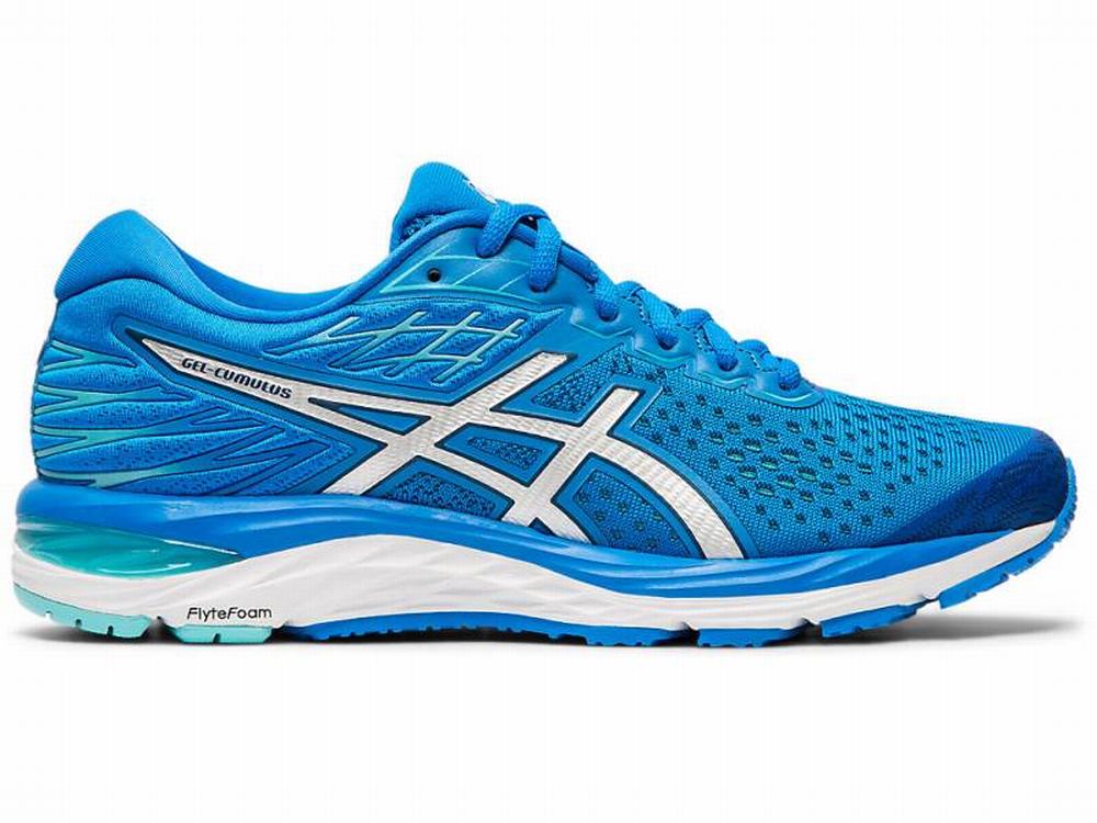 Chaussures Running Asics GEL-CUMULUS 21 Femme Bleu Argent | BGD-809542