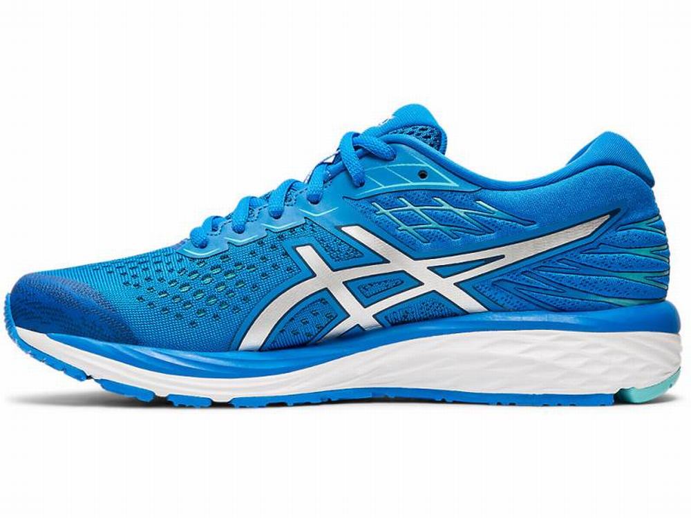 Chaussures Running Asics GEL-CUMULUS 21 Femme Bleu Argent | BGD-809542