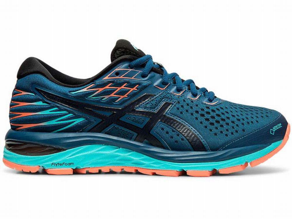 Chaussures Running Asics GEL-CUMULUS 21 G-TX Femme Bleu | GFY-143690