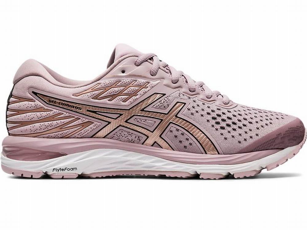 Chaussures Running Asics GEL-CUMULUS 21 Femme Rose Doré | TRU-305968