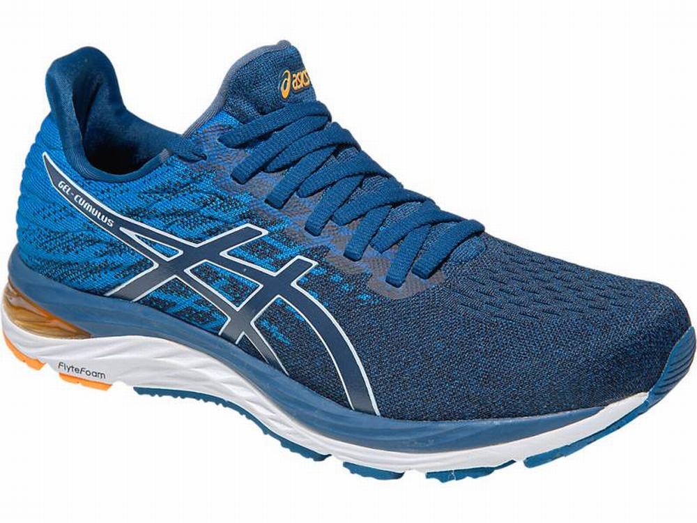 Chaussures Running Asics GEL-CUMULUS 21 Homme Blanche Bleu | XHM-564019