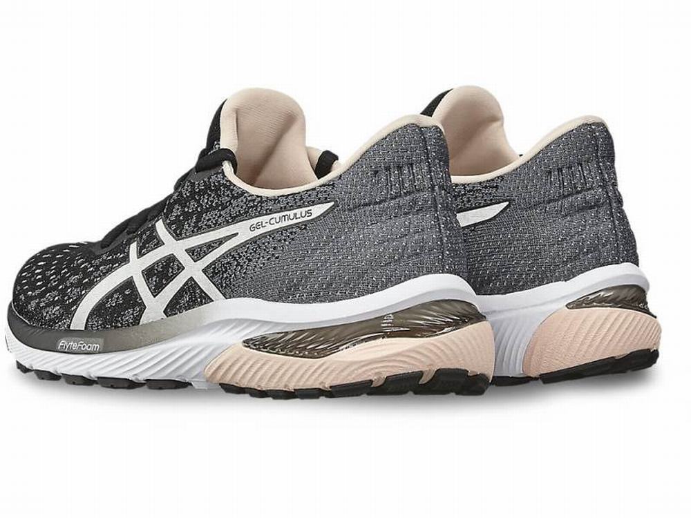 Chaussures Running Asics GEL-CUMULUS 22 KNIT Femme Noir Blanche | ELJ-792418