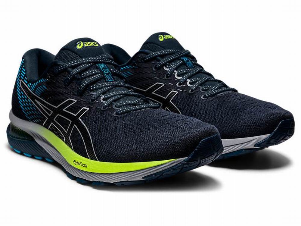 Chaussures Running Asics GEL-CUMULUS 22 Homme Noir Bleu | LJO-302845