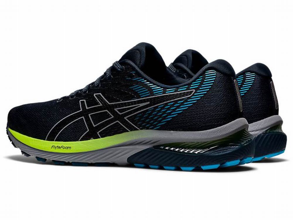 Chaussures Running Asics GEL-CUMULUS 22 Homme Noir Bleu | LJO-302845