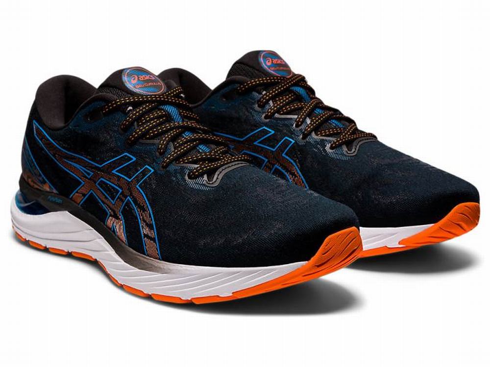 Chaussures Running Asics GEL-CUMULUS 23 (2E) Homme Noir Bleu | BJH-743259