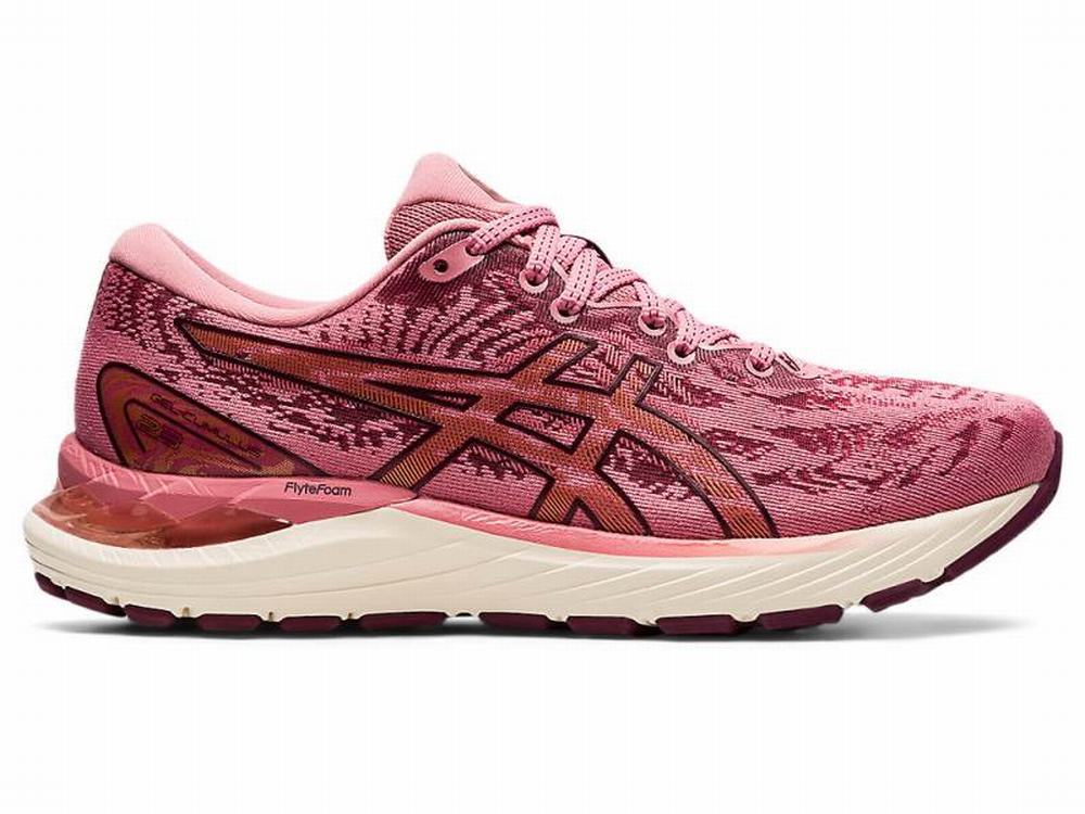 Chaussures Running Asics GEL-CUMULUS 23 Femme Rose Foncé | MYW-940135