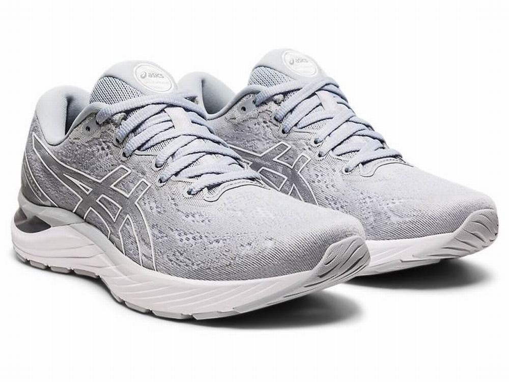 Chaussures Running Asics GEL-CUMULUS 23 Femme Blanche Grise | PST-487016