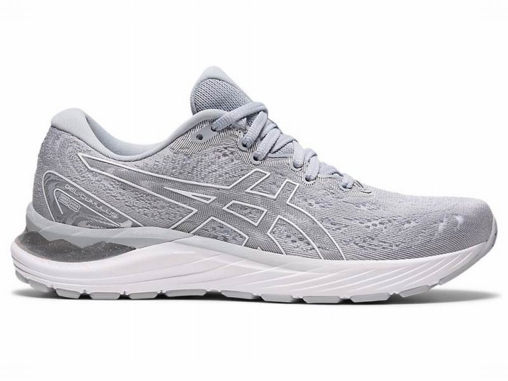 Chaussures Running Asics GEL-CUMULUS 23 Femme Blanche Grise | PST-487016