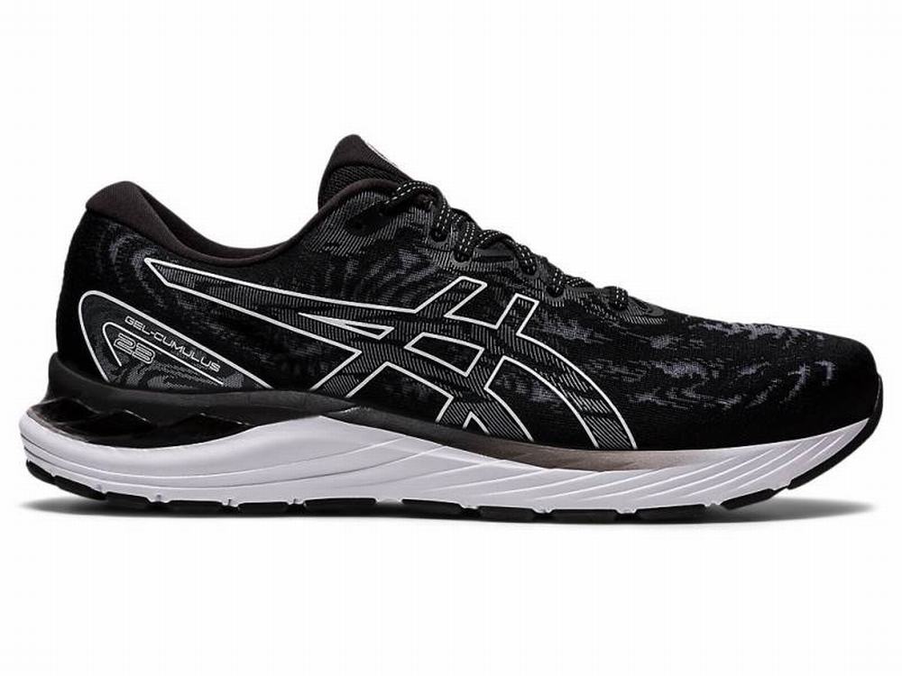 Chaussures Running Asics GEL-CUMULUS 23 (D) Femme Noir Blanche | UKJ-467321