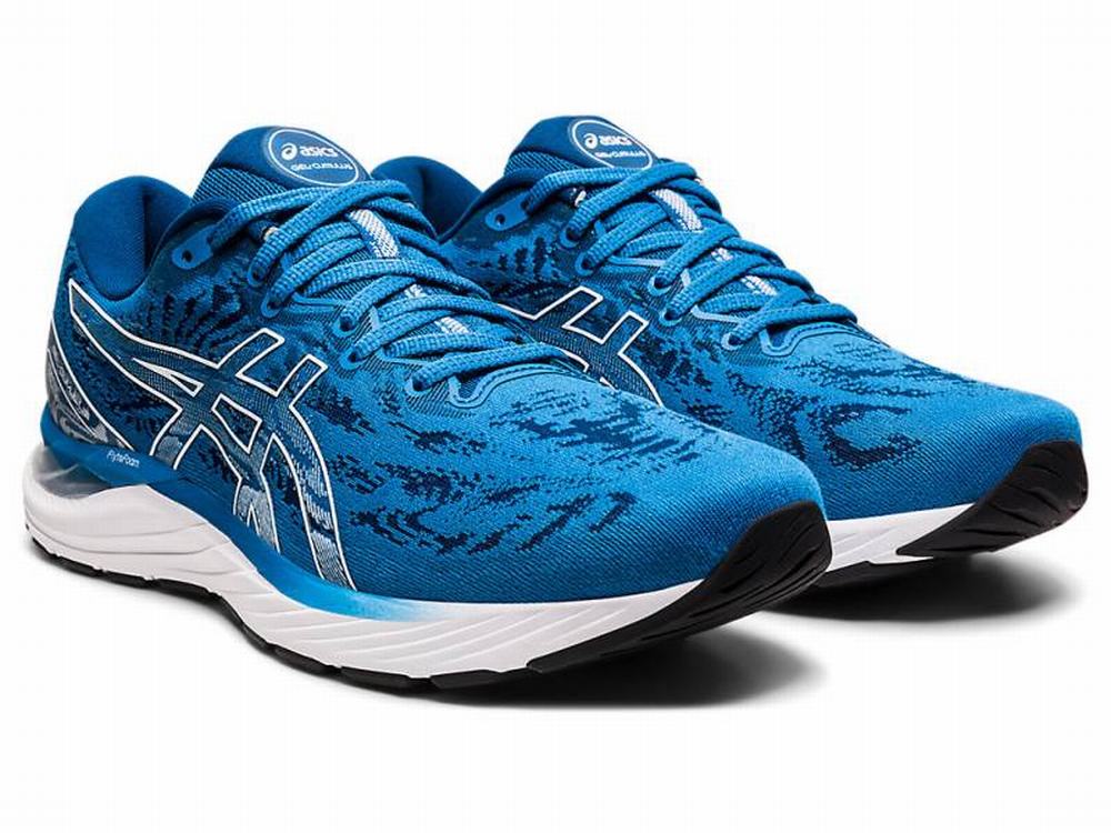 Chaussures Running Asics GEL-CUMULUS 23 Homme Blanche Bleu | YFV-598764