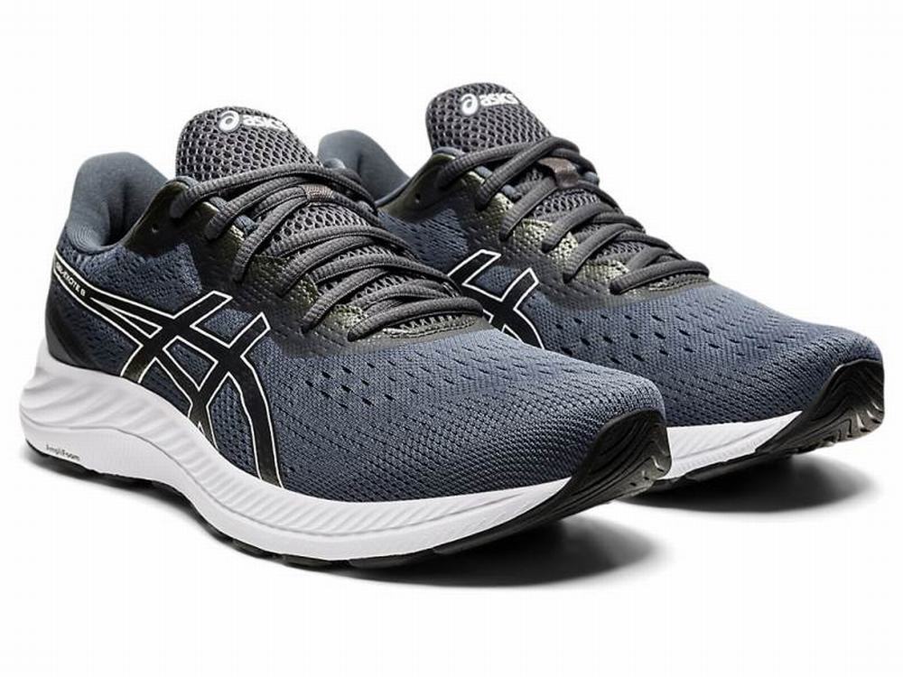 Chaussures Running Asics GEL-EXCITE 8 (4E) Homme Blanche Grise | EGR-365910