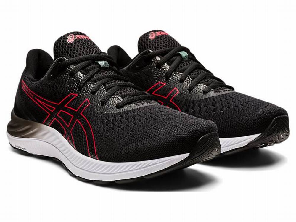 Chaussures Running Asics GEL-EXCITE 8 (4E) Homme Noir Rouge | PNS-509467