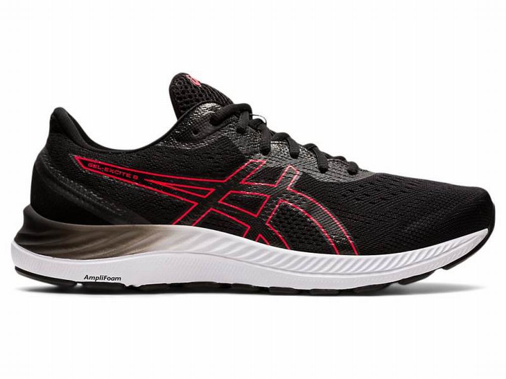 Chaussures Running Asics GEL-EXCITE 8 (4E) Homme Noir Rouge | PNS-509467