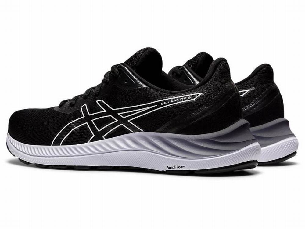 Chaussures Running Asics GEL-EXCITE 8 (D) Femme Noir Blanche | FWI-817325