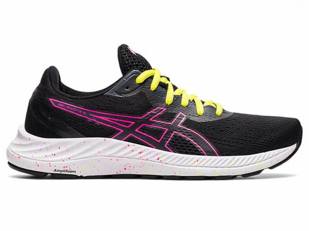 Chaussures Running Asics GEL-EXCITE 8 Femme Noir Rose | AOJ-139748