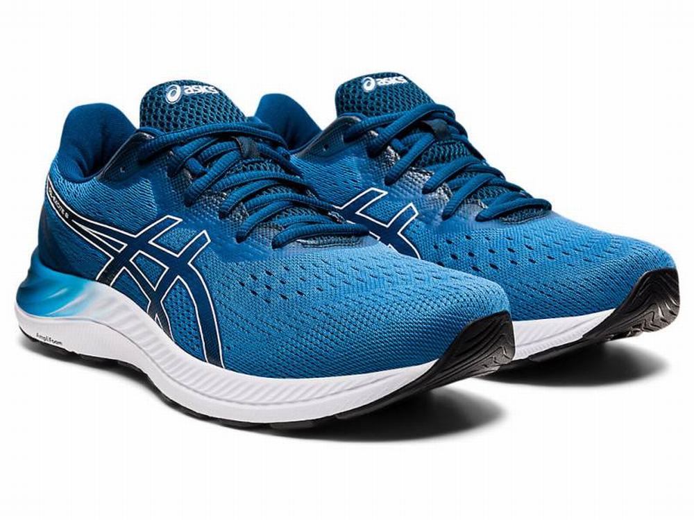 Chaussures Running Asics GEL-EXCITE 8 Homme Blanche Bleu | NVP-529108