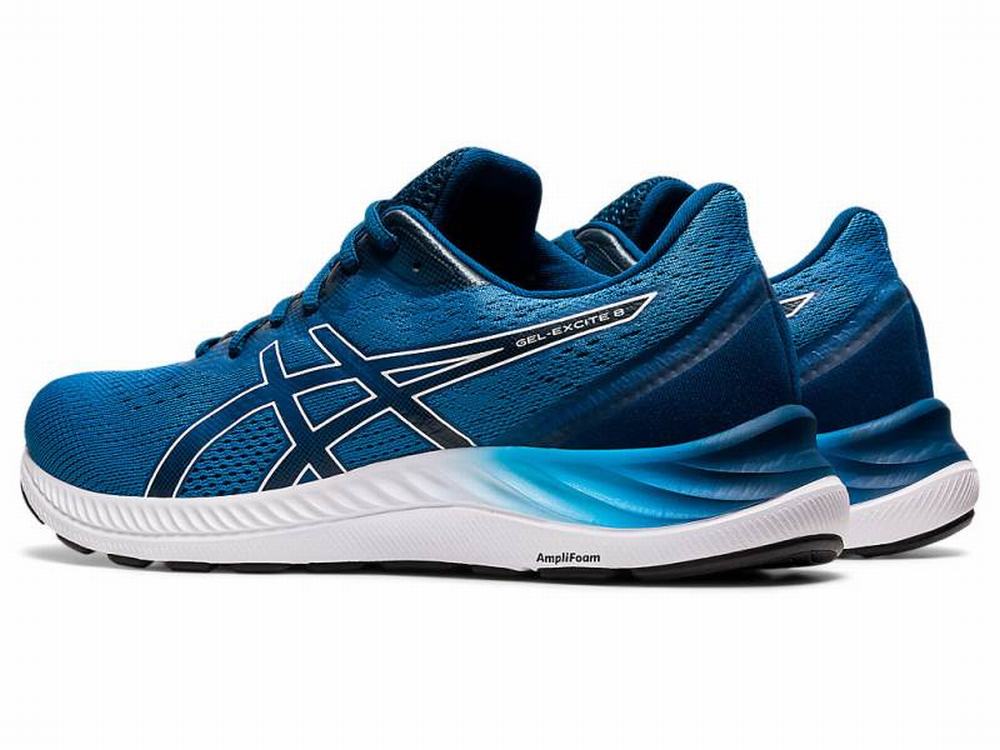 Chaussures Running Asics GEL-EXCITE 8 Homme Blanche Bleu | NVP-529108