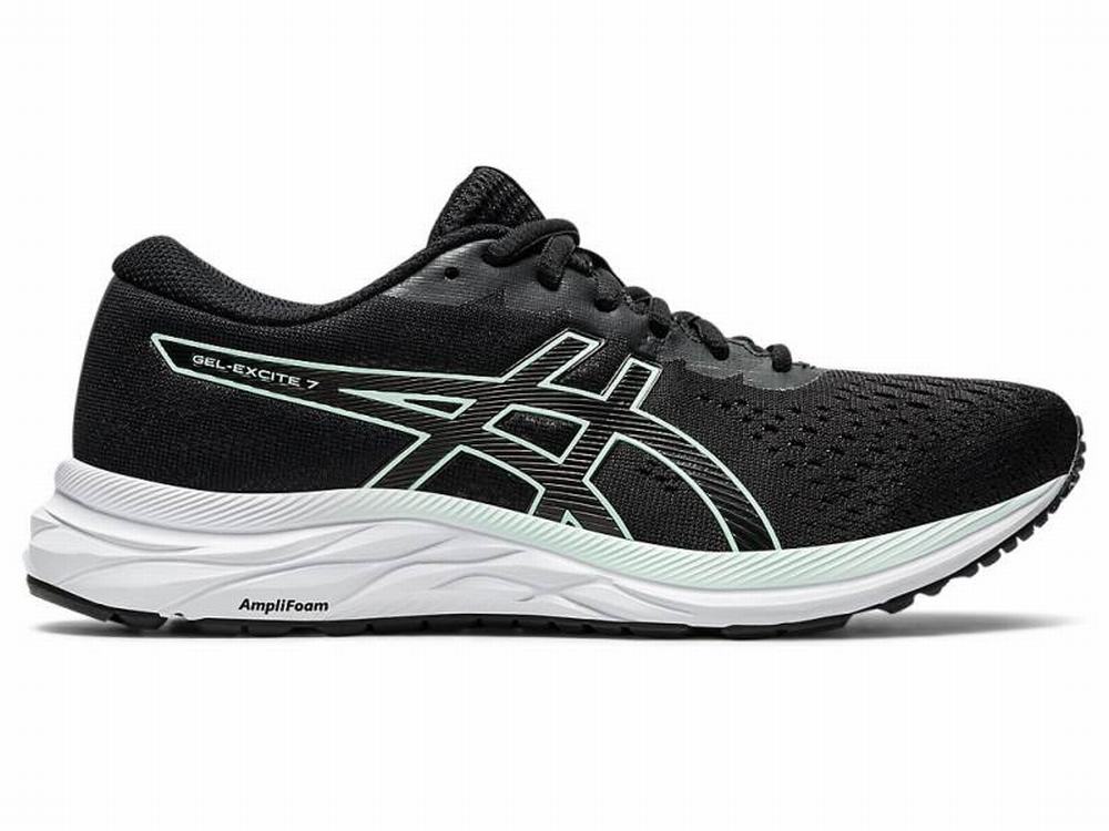 Chaussures Running Asics GEL-Excite 7 Femme Noir Menthe | GBI-028495