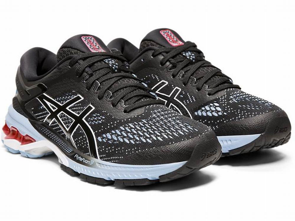 Chaussures Running Asics GEL-KAYANO 26 Femme Noir Bleu | QWS-914708