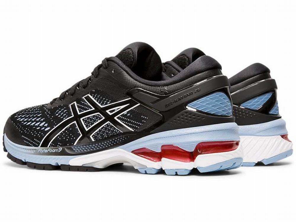 Chaussures Running Asics GEL-KAYANO 26 Femme Noir Bleu | QWS-914708