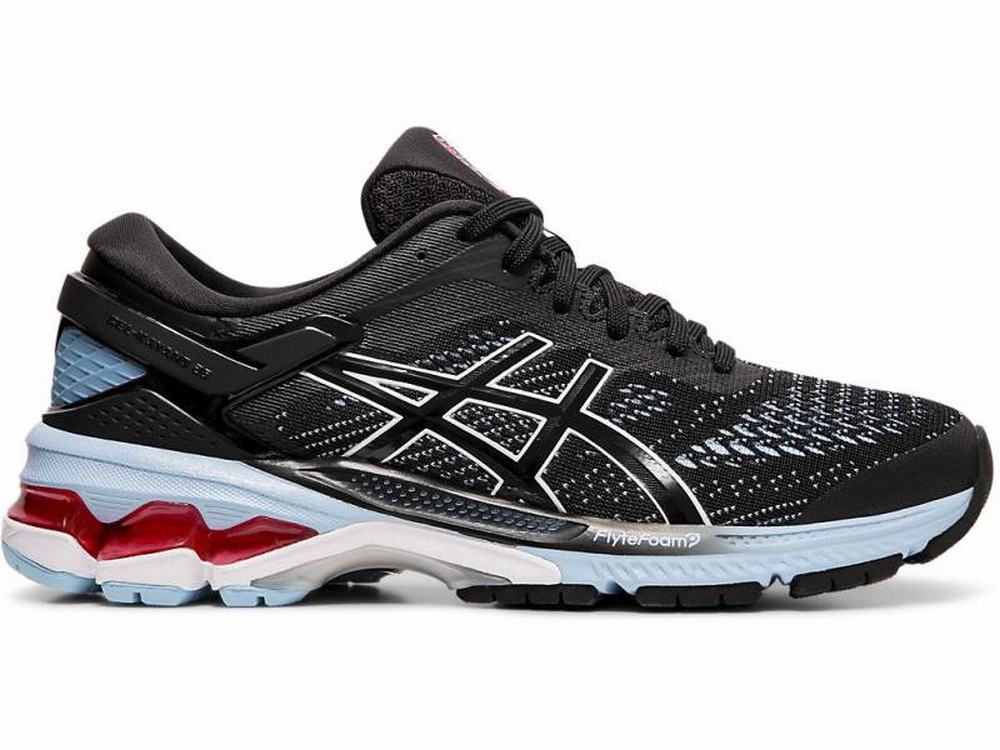 Chaussures Running Asics GEL-KAYANO 26 Femme Noir Bleu | QWS-914708