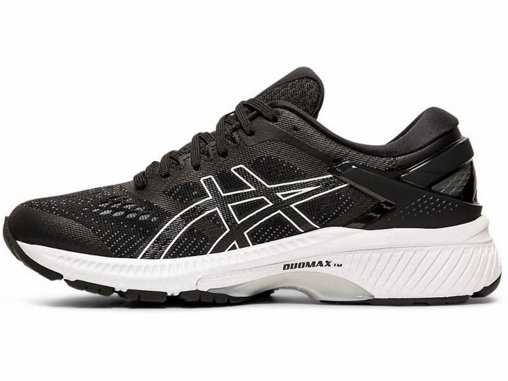 Chaussures Running Asics GEL-KAYANO 26 Femme Noir Blanche | UJQ-829417