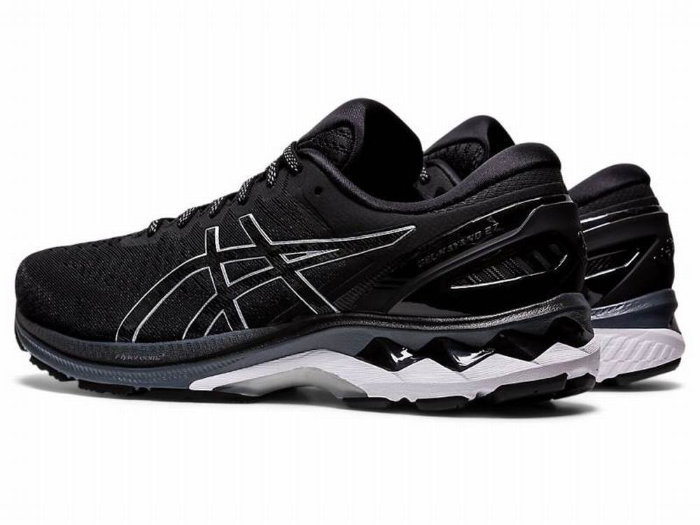 Chaussures Running Asics GEL-KAYANO 27 (4E) Homme Noir Argent | HPO-058124