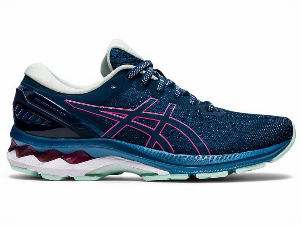 Chaussures Running Asics GEL-KAYANO 27 Femme Bleu Rose | LMD-803269