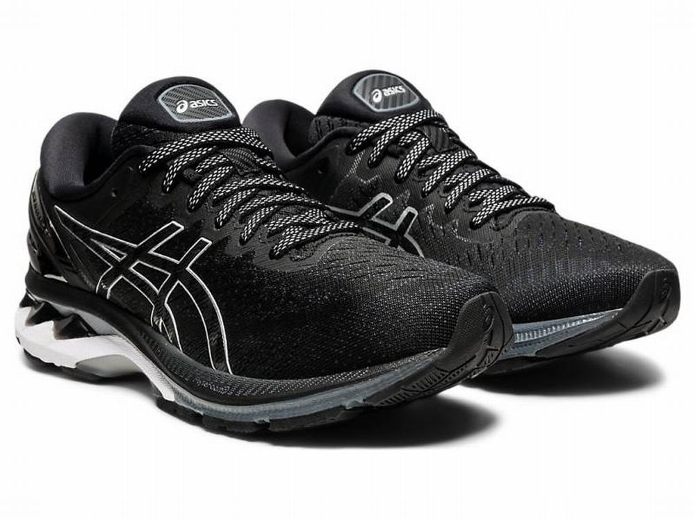 Chaussures Running Asics GEL-KAYANO 27 Femme Noir Argent | NJC-704295