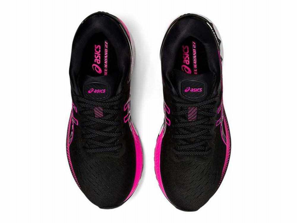 Chaussures Running Asics GEL-KAYANO 27 Femme Noir Rose | RWK-419087