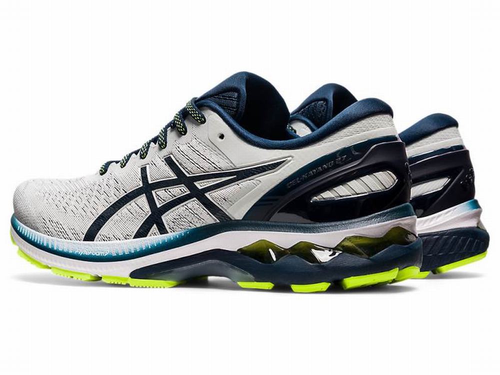 Chaussures Running Asics GEL-KAYANO 27 Homme Grise Bleu | UTA-295803