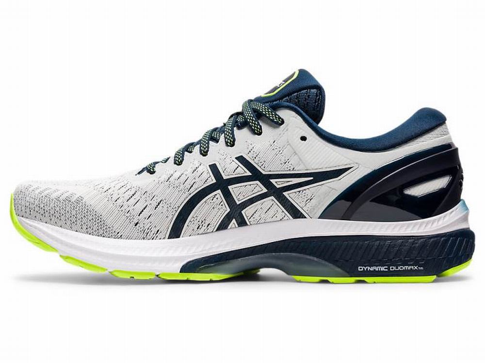 Chaussures Running Asics GEL-KAYANO 27 Homme Grise Bleu | UTA-295803