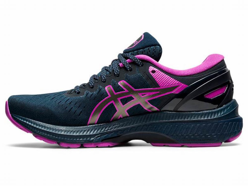 Chaussures Running Asics GEL-KAYANO 27 LITE-SHOW Femme Bleu | LMK-410732